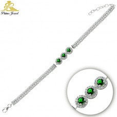  Gümüş Zirkon Taşlı Bilezik / Bileklik